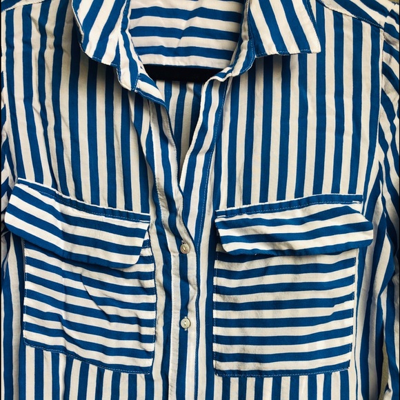 H&M stripped nautica front pockets shirt - Picture 3 of 9